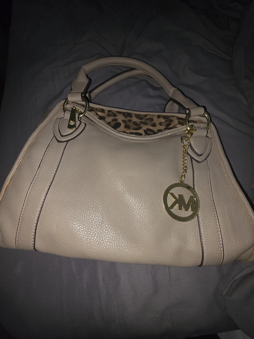 Worn Michael Kors Grey Bag